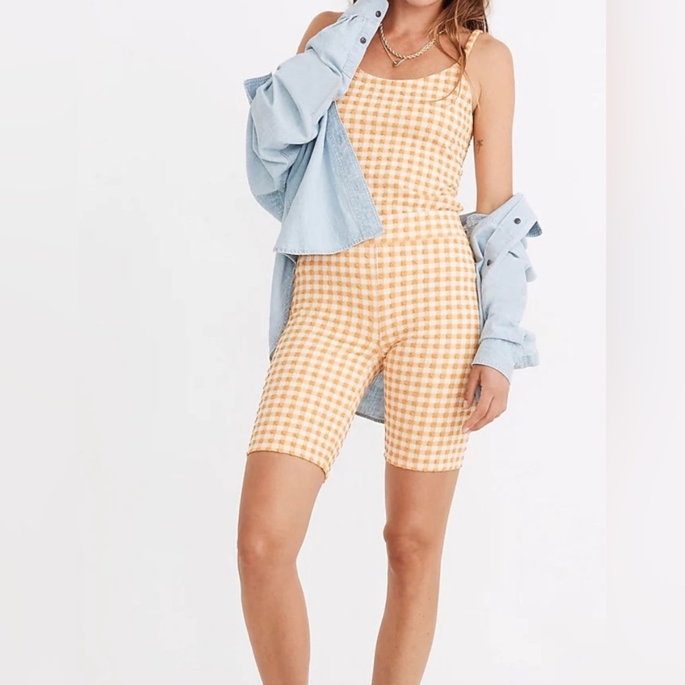 Madewell  gingham jacquard set